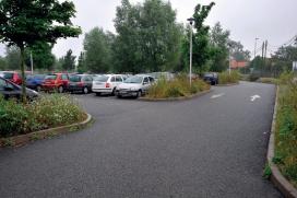 Parking avec revêtement drainant et chaussée à structure réservoir à Lomme (France)